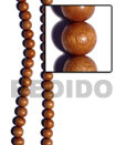 3 Beads Strands of bayong round wood beads