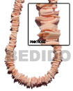 Shell Beads pink rose shell in beads strands