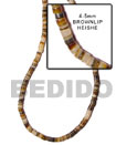 Shell Beads brown lip beads shells strands or