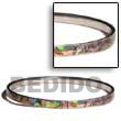 Shell Bangles - stainless paua inlaid bangle