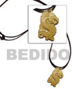Coco and Shell Carved Surfer Necklace
