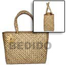Cebu Island Pandan With Patching Bag Bags Philippines Natural Handmade Products
