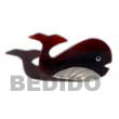 Cebu Island Inlaid Whale Troca Black Brooch Philippines Natural Handmade Products