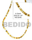 Cebu Island 4-5mm Gold Lip With Cebu Shell Beads Philippines Natural Handmade Products