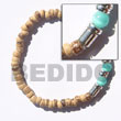Cebu Island 4-5mm Elastic Coco Pokalet Coco Bracelets Philippines Natural Handmade Products