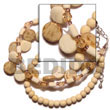 Cebu Island 3 Rows Sidedrill Coco Coco Bracelets Philippines Natural Handmade Products