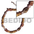 Cebu Island Tan Sq. Cut 4-5mm Coco Bracelets Philippines Natural Handmade Products
