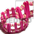 Cebu Island Pink Coco Stick Pink Coco Bracelets Philippines Natural Handmade Products