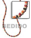 Cebu Island 2-3 Mm Coco Combination Coco Necklace Philippines Natural Handmade Products