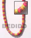 Cebu Island 7-8 Coco Heishe Lime Coco Necklace Philippines Natural Handmade Products