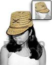 Cebu Island Rattan Cora Hat Plastic Hats Philippines Natural Handmade Products