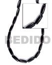 Cebu Island Black Elongated Oblong Horn Horn Beads Philippines Natural Handmade Products