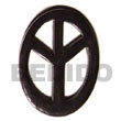 Cebu Island Horn Peace Sign 45mm Horn Pendants Philippines Natural Handmade Products