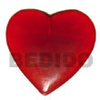 Cebu Island Red Heart Horn 40mm Horn Pendants Philippines Natural Handmade Products