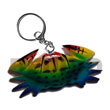 Natural Crab Handpainted Wood Keychain 80mmx30mm Keychain Wooden Accessory Shell Products Cebu Crafts Cebu Jewelry Products