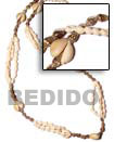 Cebu Island Sigay Scallop-nassa White And Lei Necklace Philippines Natural Handmade Products