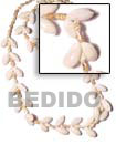 Cebu Island Bubble Shell Nassa White Lei Necklace Philippines Natural Handmade Products