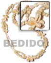 Cebu Island Tahiti - Sigay, White Lei Necklace Philippines Natural Handmade Products