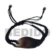 Cebu Island Black Macrame Blacklip Shell Macrame Bracelets Philippines Natural Handmade Products