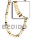 Cebu Island 7-8mm Coco Pokalet Bleach Natural Combination Necklace Philippines Natural Handmade Products