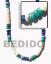Cebu Island 4-5 Heishe White Shell Natural Combination Necklace Philippines Natural Handmade Products