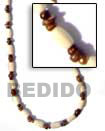 Cebu Island Rice Beads White 4-5 Natural Combination Necklace Philippines Natural Handmade Products