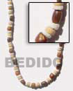 Cebu Island 4-5 Heishe White Shell Natural Combination Necklace Philippines Natural Handmade Products