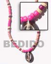 Cebu Island 4-5 Coco Pukalet In Natural Combination Necklace Philippines Natural Handmade Products