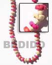 Cebu Island 2-3 Heishe Bleach In Natural Combination Necklace Philippines Natural Handmade Products