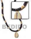 Cebu Island 4-5 Coco Pokalet Black Natural Combination Necklace Philippines Natural Handmade Products