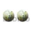 Cebu Island White Resin Button Earrings Resin Earrings Philippines Natural Handmade Products