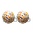 Cebu Island Gold Resin Button Earrings Resin Earrings Philippines Natural Handmade Products