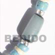 Cebu Island Turqoise Blue Buri Tube Seed Bracelets Philippines Natural Handmade Products