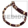 Cebu Island Hammer Shell Heishe Natural.buri Seed Bracelets Philippines Natural Handmade Products
