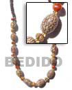 Cebu Island Oval Salwag Necklace With Seed Necklace Philippines Natural Handmade Products