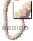 Cebu Island Square Cut White Rose Shell Necklace Philippines Natural Handmade Products