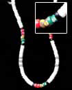 Cebu Island 4-5 White Heishe Shell Shell Necklace Philippines Natural Handmade Products
