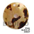 Cebu Island 61mm Black Lip Donut Shell Pendant Philippines Natural Handmade Products