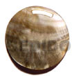 Cebu Island Round Blacklip 40mm Pendants Shell Pendant Philippines Natural Handmade Products