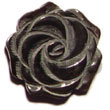 Cebu Island Rose Carving Black Pin Shell Pendant Philippines Natural Handmade Products