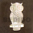 Cebu Island Owl Mother Of Pearl Shell Pendant Philippines Natural Handmade Products