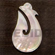 Cebu Island Hook Mother Of Pearl Shell Pendant Philippines Natural Handmade Products