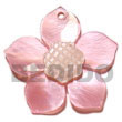 Cebu Island 45mm Pink Hammer Shell Shell Pendant Philippines Natural Handmade Products