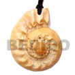 Cebu Island Cone Melo Shell Pendants Shell Pendant Philippines Natural Handmade Products