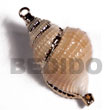 Cebu Island Posik Approx. 45mm (varying Shell Pendant Philippines Natural Handmade Products