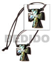 Cebu Island 35mm Inlaid Paua Abalone Surfer Necklace Philippines Natural Handmade Products