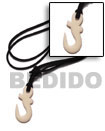 Cebu Island 40mm Celtic Carabao White Surfer Necklace Philippines Natural Handmade Products