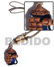 Cebu Island 40mmx30mm Clay Fingers With Surfer Necklace Philippines Natural Handmade Products