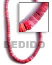 Cebu Island 7-8 Coco Heishe Maron Two Tone Necklace Philippines Natural Handmade Products