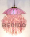 Cebu Island Parisian Old Rose Capiz Wind Chimes Philippines Natural Handmade Products